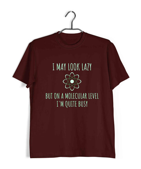 Chemistry Busy on a Molecular Level Nerd Science Casual Graphic Printed T-Shirt for Men